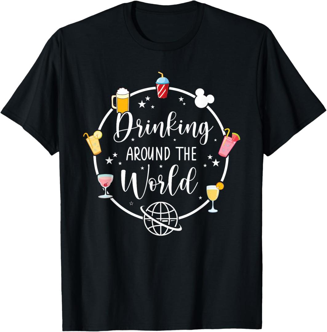 Drinking Around The World T-Shirt, XL