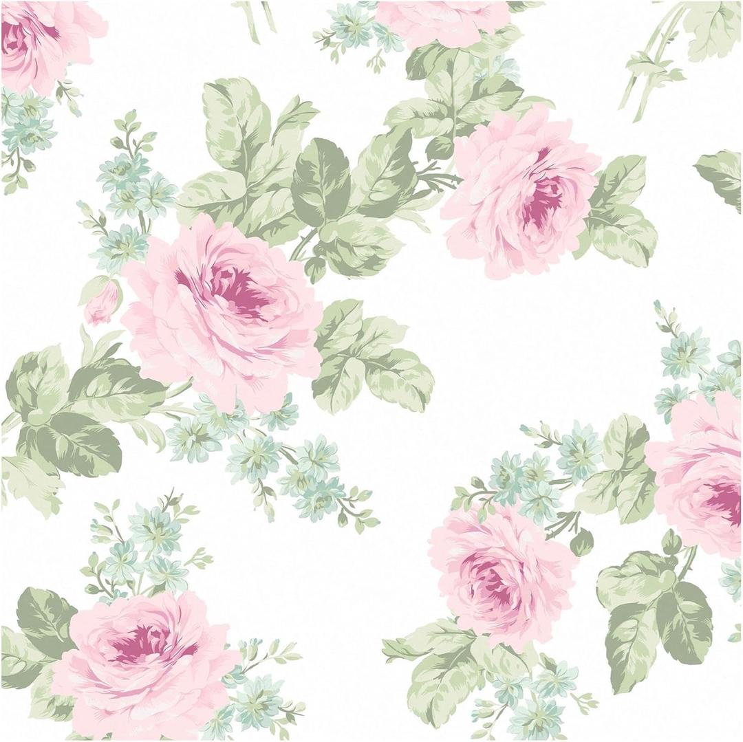 Graham & Brown Shabby Chic by Rachel Ashwell Royal Bouquet Pink Wallpaper