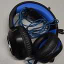 ZIUMIER Gaming Headset for PC, PS4, PS5, Xbox One, Xbox Series S/X, Switch, Noise Canceling Microphone, Stereo Surround Sound, 3.5mm Wired Gaming Headphones (Blue)