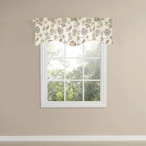 Colette Lined Scalloped Valance (52"W x 17"L (Pack of 1), Jewel)