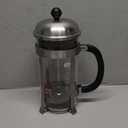 Bodum 34oz Chambord French Press Coffee Maker, High-Heat Borosilicate Glass, Brushed Stainless Steel  Made in Portugal (Matte Chrome)