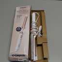 Conair Double Ceramic -Inch Curling Iron, -Inch Barrel Creates Tight Curls, Hair Curler for Use on Short, Medium, & Long Hair, White/Rose Gold