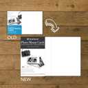 Strathmore Photo Mount Cards, White with Decorative Border, 5x6.875 inches, 50 Pack, Envelopes Included - Blank Greeting Cards for Weddings, Events, Birthdays