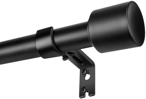 1” Diameter Curtain Rods Itself is 30 to144 inch 1 Pack Fit 30-142 inch, 66 to 120 inch Window with Heavy Duty Adjustable Rod Matte Black Curtain Splicing Metal Extra Long Curtain Rod for Windows 1” Diameter Curtain Rods Itself is 30 to144 inch 1 Pack Fit 30-142 inch, 66 to 120 inch Window with Heavy Duty Adjustable Rod Matte Black Curtain Splicing Metal Extra Long Curtain Rod for Windows