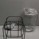 Gallon Glass Drink Dispenser with Stand for Parties  Stainless Steel Spigot, Metal Lid, and Drip Tray  Classic Mason Jar Lemonade Dispenser for Iced Tea, Kombucha, and More
