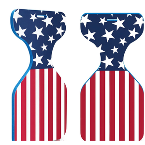 Lunmon 2 Pcs Summer Foam Water Saddle Floats American Flag Printed Lake Pool Floats Comfortable Floating Seats for Pool Lake Water Park