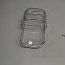 YARNOW Parrot Food Feeder with Lid and Food Tray, Hanging Cage Side Feeder with Seed Separator for Automatic Feeding, Suitable for Parakeets and Small Birds