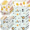 40 pcs Disposable Bibs and Placemats for Baby, Leak Proof Travel Feeding Bibs and Place Mats for Infants Toddlers for Traveling and Outdoor Use