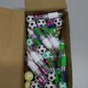 Kosiz 48 Pack Soccer Party Favors Sport Pen Multicolor 4 in 1 0.5mm Ballpoint Pen for Office Sport Lover Novelty Valentine's Day Gifts Goodie Bags Stuffers