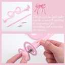LemonRoad Pink Bow Toilet Paper Holder Wall Mount Coquette 12.2 x 2.3'', 12.2 x 2.36 inches