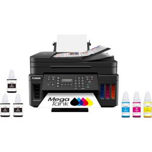 Canon G7020 All-in-One Printer Home Office | Wireless Supertank (Megatank) Printer | Copier | Scan, | Fax and ADF with Mobile Printing, Black, Works with Alexa
