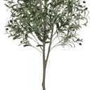VIAGDO Artificial Olive Tree 6ft Tall Fake Potted Olive Silk Tree with Planter Large Faux Olive Branches and Fruits Artificial Tree for Home Office Living Room Decor Indoor, 1176 Leaves