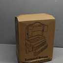 LINFIDITE Cosmetics Storage Box Transparent Lid Large Makeup Organizer Box Drawers Portable Handle Waterproof Dustproof Skincare Display Cases for Countertop, Bathroom, Dresser,Gift Clear Green