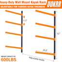 Kayak Storage Rack, Wall Mount Kayak Racks for Indoor Outdoor Storage, Heavy Duty Adjustable Kayak Rack for Garage, Spacesaver