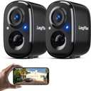 LongPlus Security Cameras Wireless Outdoor, VicoHome Camera Wireless Camera for Home Security, 2 Pack Battery Powered WiFi Cameras with AI Motion Detection, 2-Way Talk, Cloud/SD Storage (X83)