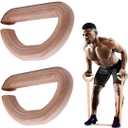 Lights Mountain Wooden Resistance Bands Handles Versatile Exercise Handles with Anti-Slip Grip Tapes for Elastic Band Workouts Home Gym Strength Training and Full-Body Workouts