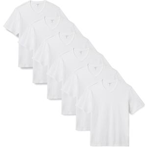 Amazon Essentials Men's Regular-Fit Short-Sleeve Crewneck T-Shirt, Pack of 6 (X-Large)