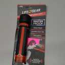 LifeGear Stormproof Signal Light with Rubberized Grip | Red Safety Light | Emergency Whistle