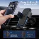 SYNCWIRE Car Vent Phone Mount, [Big Phone Friendly] Hands-Free Car Phone Holder for iPhone 16/15/14/13/12 Series & All Phones, Cell-Phone Automobile Cradles Universal