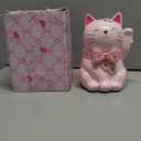 Cute Pink Maneki-Neko Lucky Cat Piggy Bank Home Decor Ornament Gift for Girls