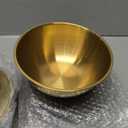 Nuogo 12 Pack 6.69 inches Gold Mixing Bowls with Airtight Lids Gold Stainless Steel Serving Bowl Metal Salad Fruit Soup Kitchen Accessories for Lunch Snack