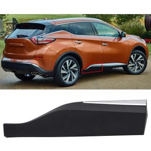 Rear Door Lower Molding Trim Panel with Chrome Trim Fit for Nissan Murano 2015 2016 2017 2018 2019 2020 2021 2022 2023, Right Passenger Side