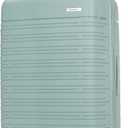 Samsonite Elevation Plus - Large Hardside Luggage - Scratch Resistant Polypropylene Shell, RightHeight Adjustable Handle, Integrated AirTag Holder, TSA Lock, WetPak Compartment - Cypress Green