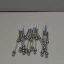 Outus 12 Pieces Beaded Metal Letter Opener Envelope Knife Beadable Letter Opener Stainless Steel Slitter for Gift Office Home DIY Supplies(Silver)