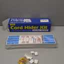 250in Cord Hider Kit, Cord Covers for Wires on Wall, Paintable Cable Raceway, Cord Hider for Wall Mount tv, tv Cable Hider Wall kit, Wire Covers for Cords, 16X L15.75 X W0.96in X H0.57in, White