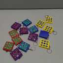 16 Pcs Tac Toe Game Birthday Summer Party Favors Goodie Bags Stuffers for Kids 8-12 Classroom Prize Puzzle Game Treasure Toys Bulk Keychain Pinata Filler Return Gifts for Girl Boy (Classic Color)