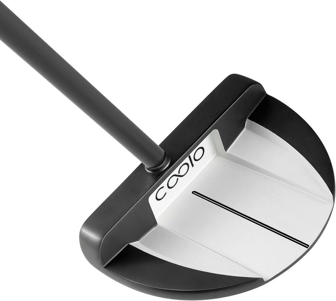COOLO Graphite Golf Putter, Provide Greater Stability and Less Face Twisting, Blade/Mallet/Heavy/Center Shafted Putter with Headcover, Oversized Pistol Grip, Right & Left Handed. (34")