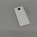 Portable Charger with Built in Cables,TESSAN 10000mAh Power Bank Fast Charging with Foldable Wall Plug Charger, PD20W Compact Battery Pack Travel Essentials for iPhone 17/16/15 Series,Samsung,Tablets (White)