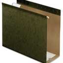 Pendaflex Extra Capacity Reinforced Hanging Folders, 4", Letter Size, Standard green, 1/5 Cut, 25/BX (4152x4)