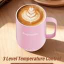 Supsonic - 16oz Self Heating Coffee Mug, Smart Heated Coffee Mug Faster Direct-Contact Heating Up to 149F, Coffee Mug Warmer Set with Auto Shut-Off - Gifts for Men Women | S2