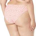 Amazon Essentials Women's Side Tab Bikini Swimsuit Bottom (X-Large, Pale Peach Micro Floral)