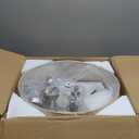 Drum Modern Chandeliers for Dining Room Light Fixture 5 Lights Brushed Nickel Chandelier with Linen Lampshade 19 Farmhouse Chandelier Large Pendant Lighting Fixtures for Foyer Entryway Kitchen