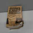 Sharps Containers for Home Use, Needle Disposal, Sharps Disposal, Small Biohazard Containers - 1 Quart
