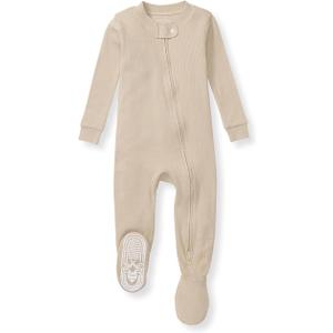Burt's Bees Baby Boys Organic Cotton, Snug Fit Footed Sleeper Pajamas