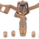 3/4-in Brass Impact Sprinkler with 4pcs Nozzles 1/8",9/64",5/32",11/64" (1-Pack)