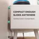 2 x 8Pack Cord Organizer JOYROOM Cable Clips [1s Side-Snap Lock] Silicone Cord Holder Cable Management, Adhesive Cord Clips Phone Charger Wire Keeper, Office Workspaces Desk Organization Home Accessories (Mint Chocolate)