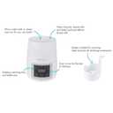 The First Years Gentle Warmth Digital Baby Bottle Warmer - Bottle Warmer for Breastmilk, Baby Formula, and Baby Food - Includes Milk Warmer, Basket, and Cup - White