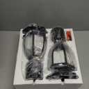 Lamomo Pack of 2 Motion Sensor Outdoor Post Lights, Dusk to Dawn Lamp Post Light Fixture, Waterproof Aluminum Lamp Posts Outdoor Lighting Pole Lantern for Yard Patio Pathway Garden (Black)