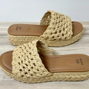 SWEET LIFE Raffia Platform Sandal  Slides NEW Resort Vacation Preppy Beach, Size 8.5