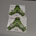 2 x Martha Stewart MTS-TA2M 2-Way Metal Body Heavy-Duty Garden Hose Tap Adapter Faucet Y-Splitter