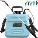 Weed Sprayer 2 Gallon, Electric Weed Sprayer 7.4V Powerful Battery with 5 Mist Nozzles, Rechargeable Handle, Retractable Wand, Adjustable Strap, Battery Powered Sprayer for Lawn, Garden, Yard, Plants