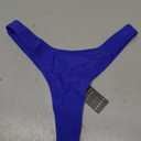 RELLECIGA Women's Thong Bikini Bottom Brazilian High Leg Bathing Suit Bottom, Small
