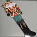 Christmas Yard Stakes Lighted Up Metal Christmas Yard Decorations LED King Nutcracker with Crown Scepter Lighted Stakes Outdoor Xmas Stake Lawn Pathway Outdoor Decoration