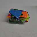 CANREVEL Rainbow 3D Happy Birthday Banner, Felt Garland, Triangle Pennants, Reusable Party Decorations (Colorful)