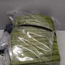 Self Inflating Sleeping Pad with Electric Pump, 4 Inch Ultra Thick Memory Foam Camping Sleeping Pad, Effortless Automatic Inflation, 9.5 R-Value Insulated Air Mattress for Car Travel, Green