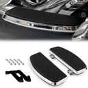 Traditional Shape Front Driver Floorboard Footboard for Harley Touring Road King Electra Glide Street Glide Road Glide 1986-Up and Trike Models 2008-Up, Softail FL 1986-2017, FLD 2012-2016 Chrome